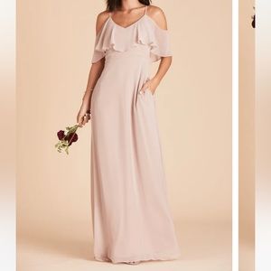 Birdy Grey Jane convertible bridesmaid dress in Chiffon Taupe- size XS